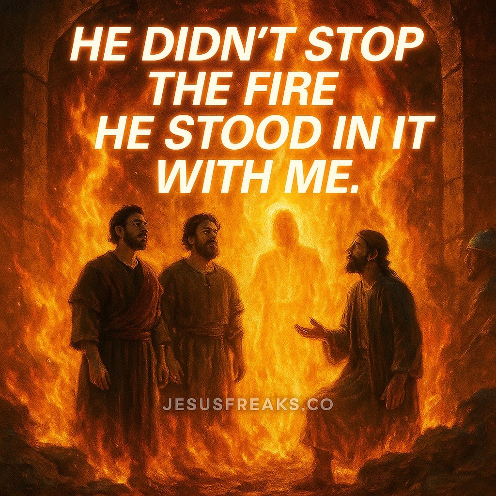He didn’t stop the fire. He stood in it with me