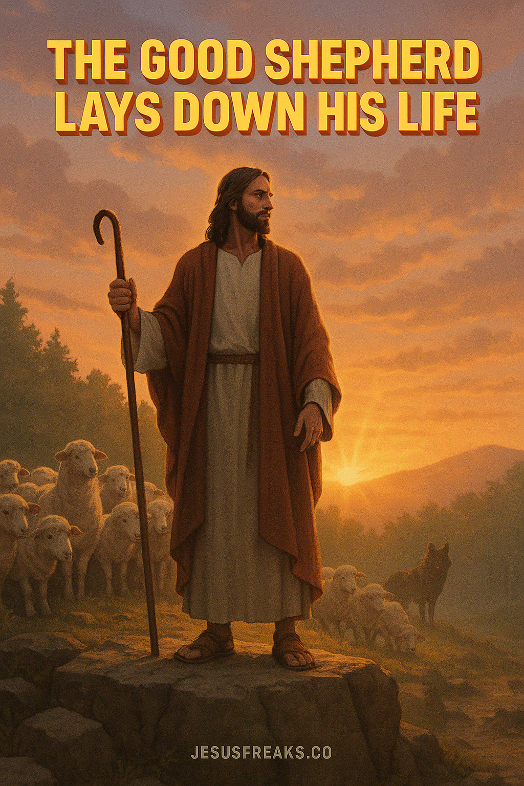 Defender of the Flock The Good Shepherd Watches Over