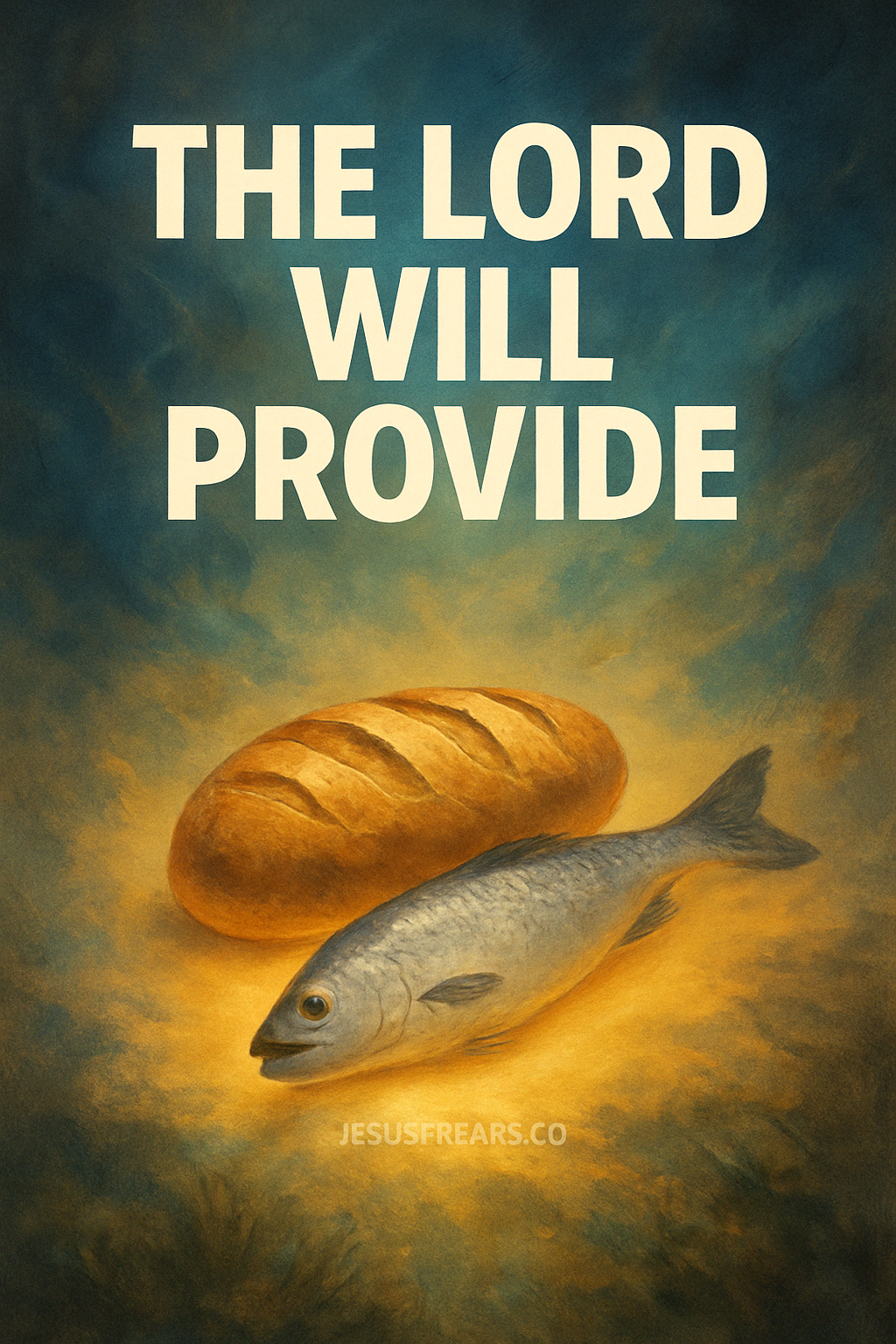 Divine Provision Bread and Fish in Sacred Light