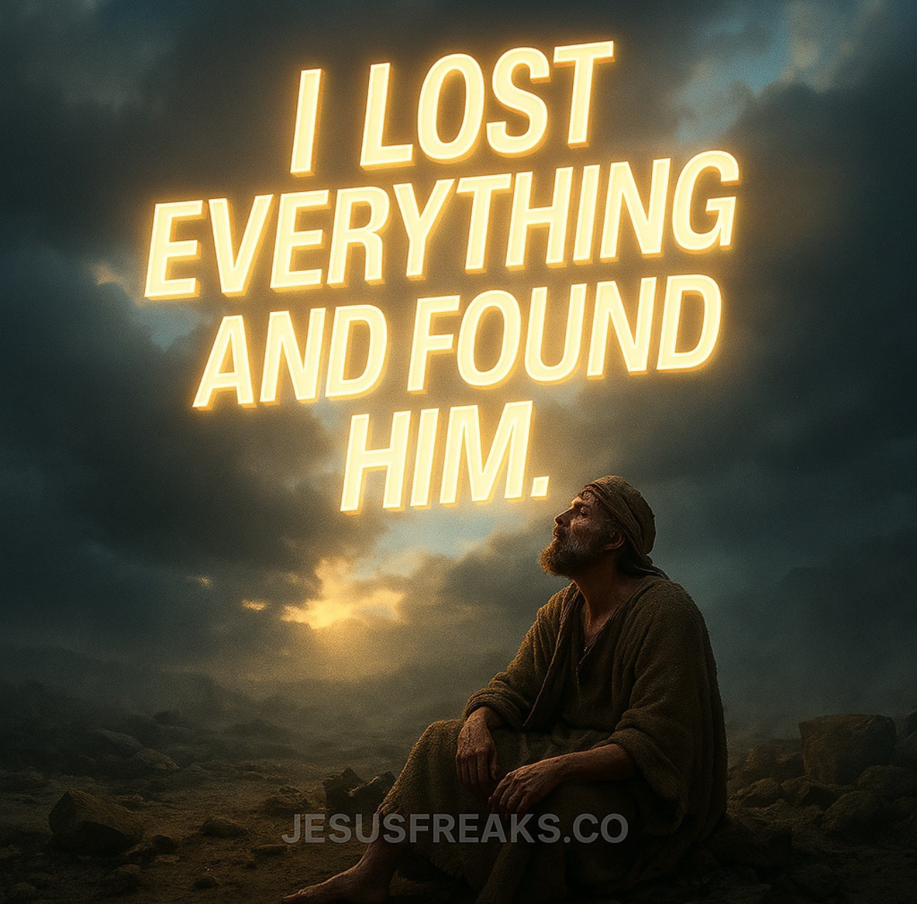 I lost everything and found him