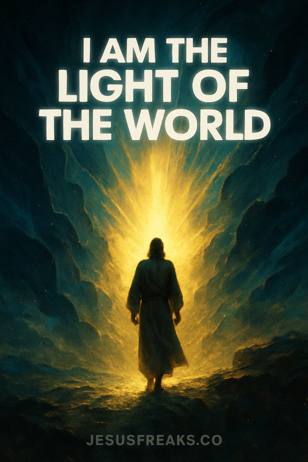 Light Breaks Through He Walks in Radiant Power