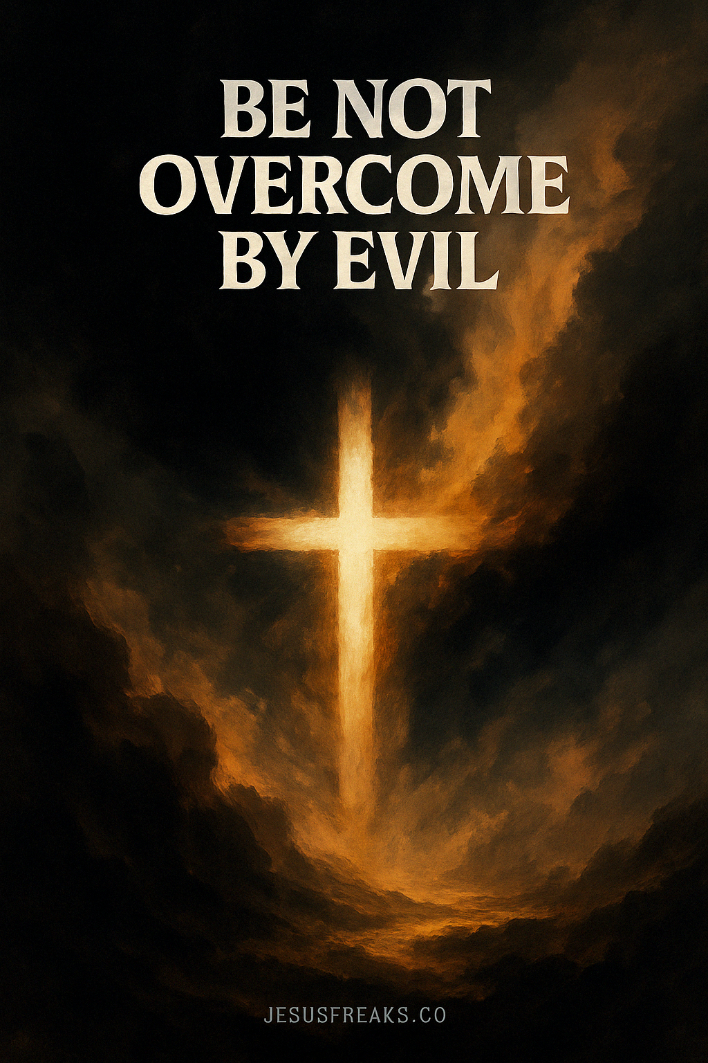 Overcome Darkness The Cross Burns Through Every Shadow