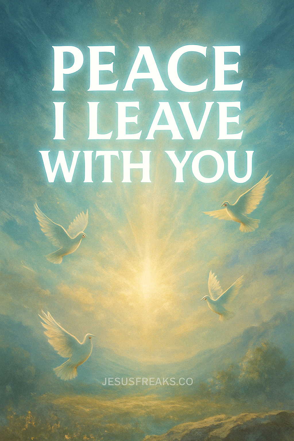 Wings of Peace His Presence Fills the Quiet Sky